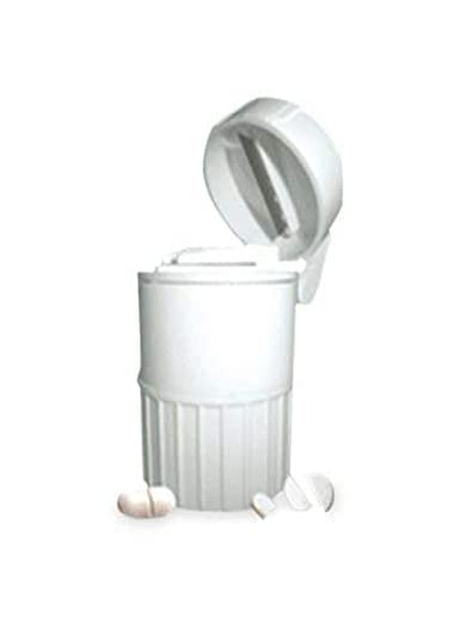 see ever Pill Cutter,Pill Crusher Grinder Splitter,Portable Mini Pill Cutter for Small or Large Pills,Medicine Tablet Vitamin Organizer with Storage Container(1) - Image 1